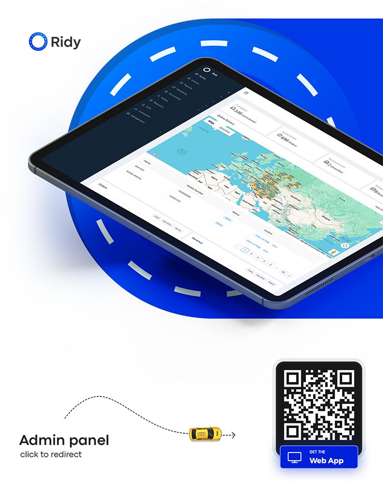 Ridy Taxi Applcation - Complete Taxi Solution with Admin Panel - 8